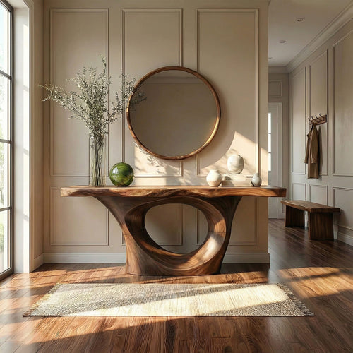 Artistic Circular Console Table