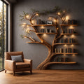 Organic Floating Tree Bookshelf