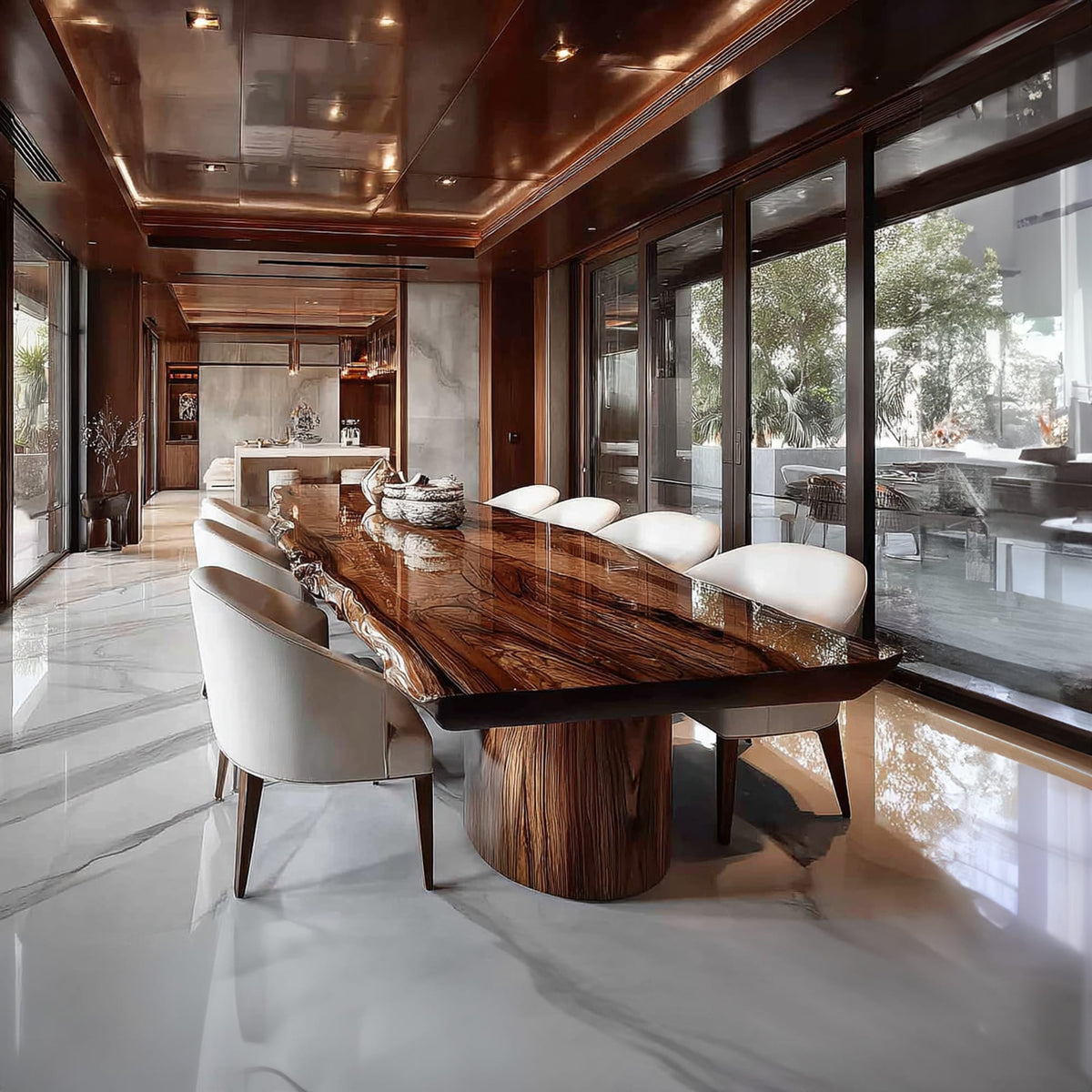 Live Edge Restaurant Dining Table