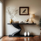 Curved Back Console Table