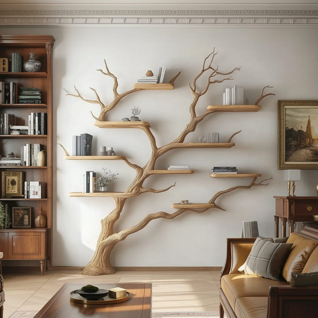 Floating Branch Bookshelf