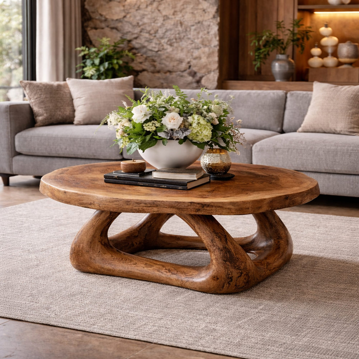 Curved Artistic Coffee Table