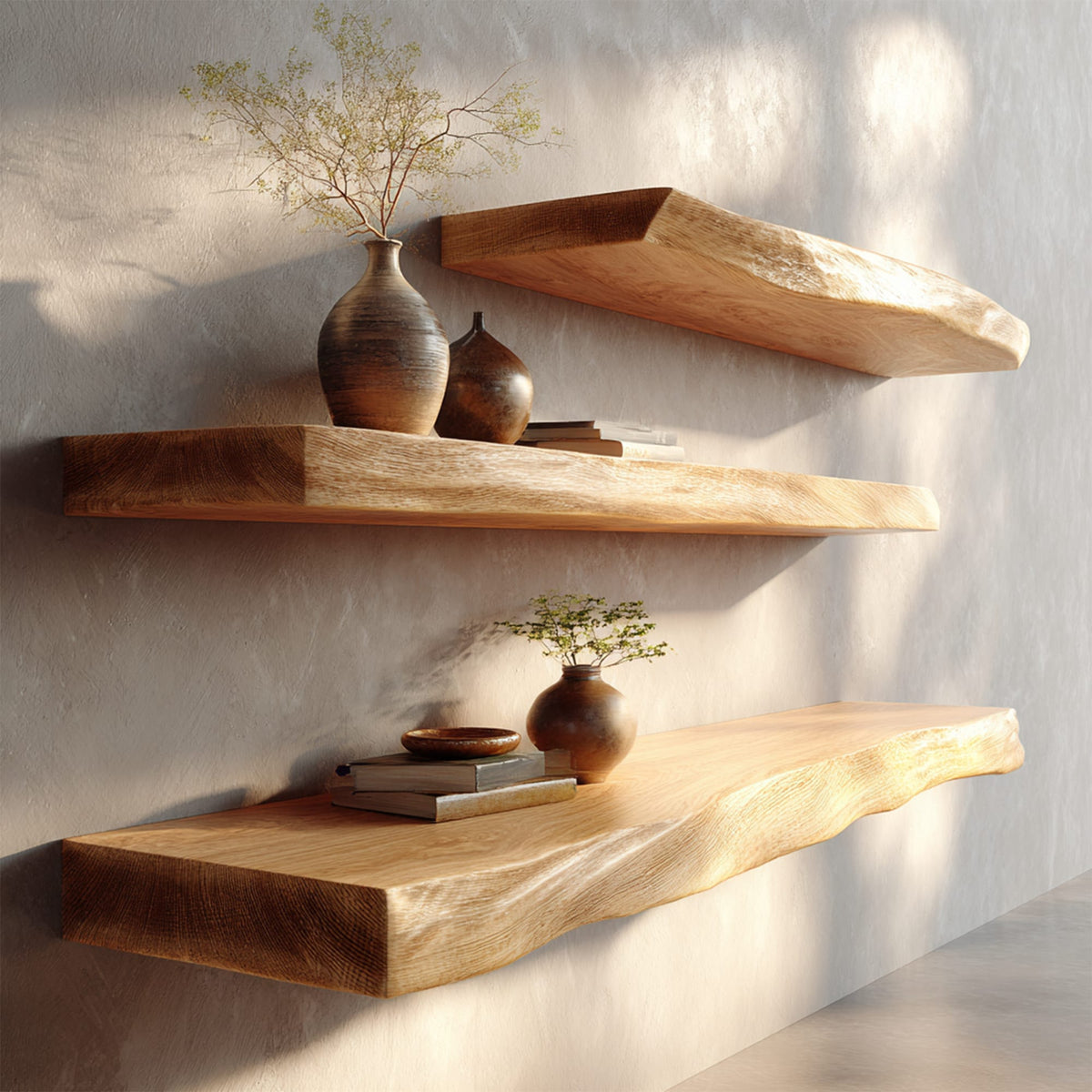 Thick Solid Floating Shelf
