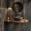 Mid Century Floating Bathroom Vanity Modern Washroom, solid wood, built to order