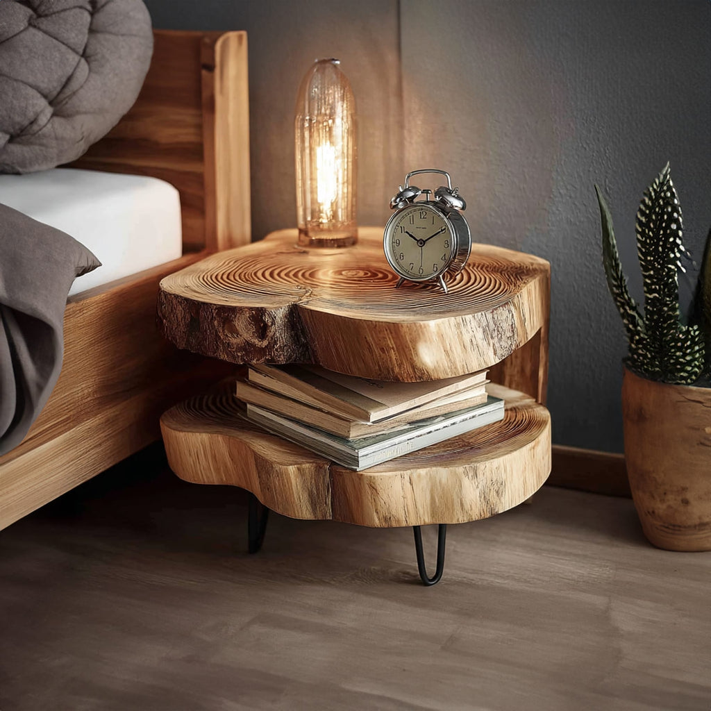 Solid Metal Nightstand