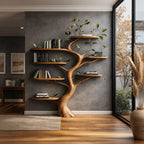 Floating Branch Tree Bookshelf