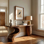 Wave Back Console Table