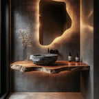 Live Edge Bathroom Floating Vanity