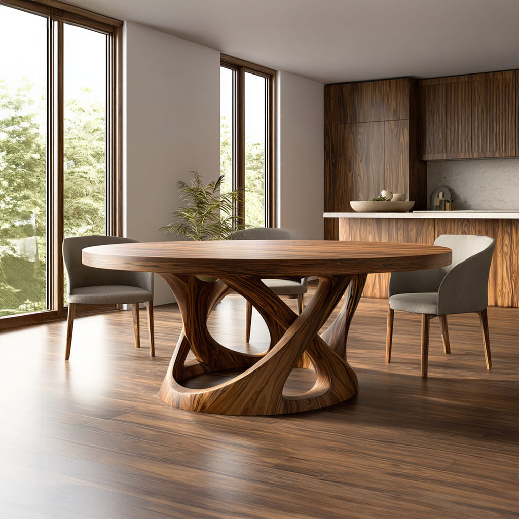 Organic Modern Dining Table Dining Room Or Kitchen, solid wood, built to order