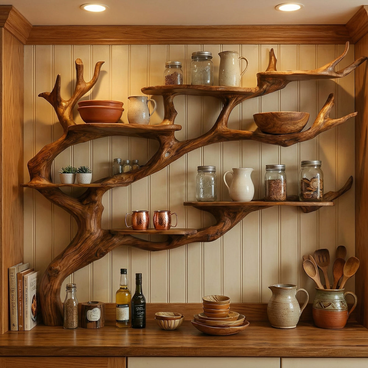 Kitchen Storage Wall Shelf