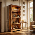 Mid Century Solid Wine Cabinet Home Bar, solid wood, built to order