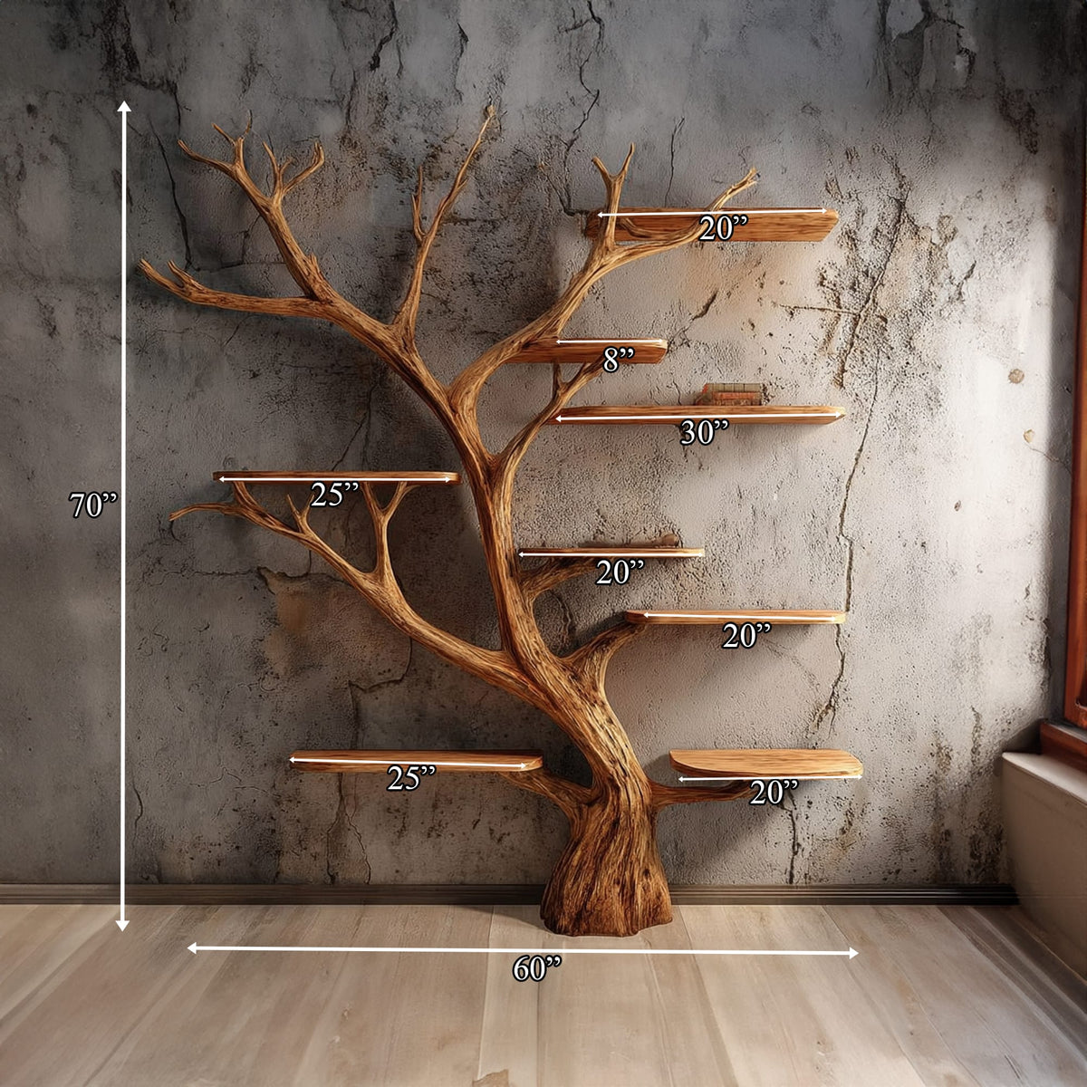 Floating Mail Bookshelf