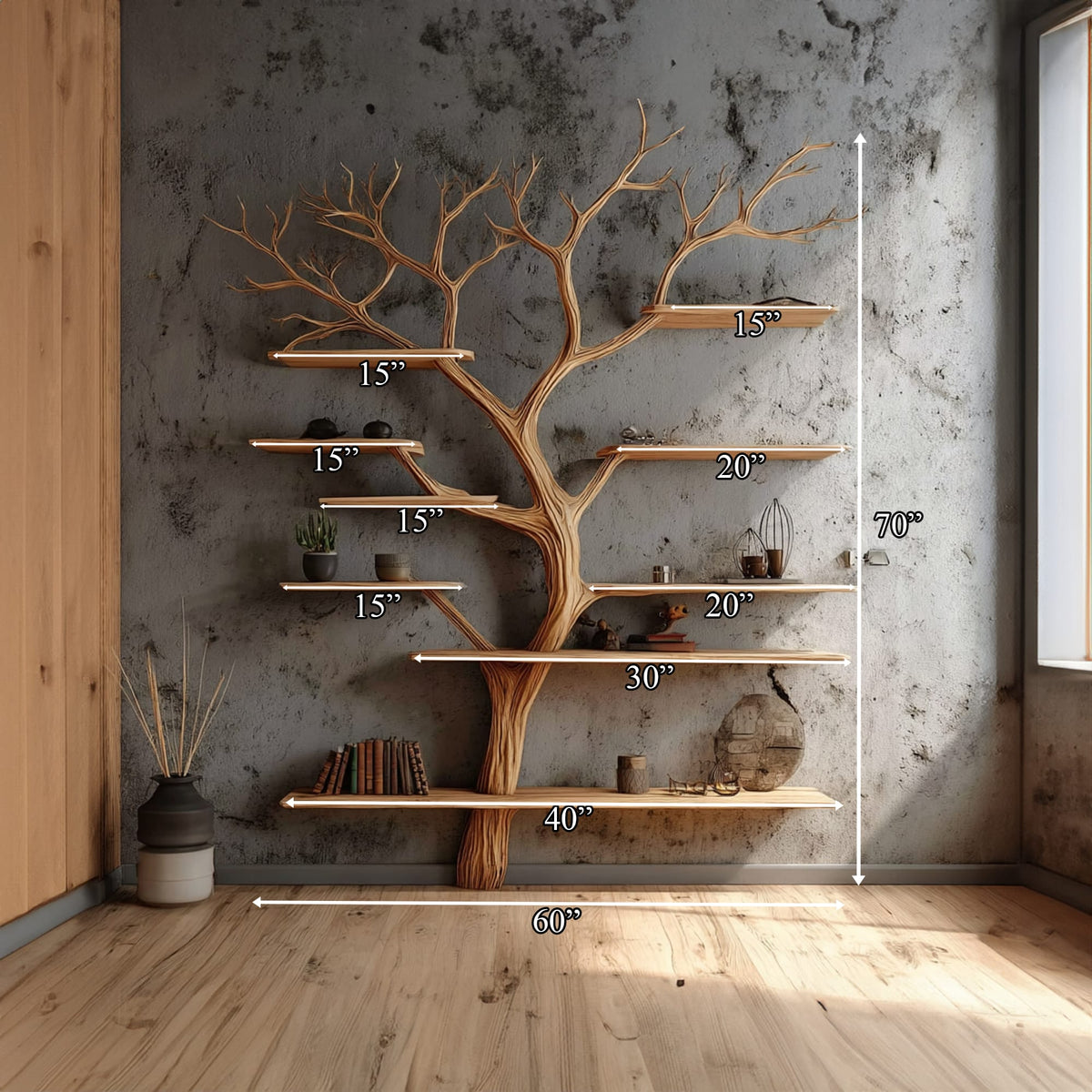 Modern Tree Bookshelf