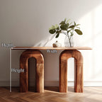 Mid Century Organic Credenza Console Table