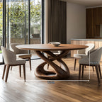 Round Sculptural Dining Table