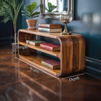 Mid Century Curved Sideboard