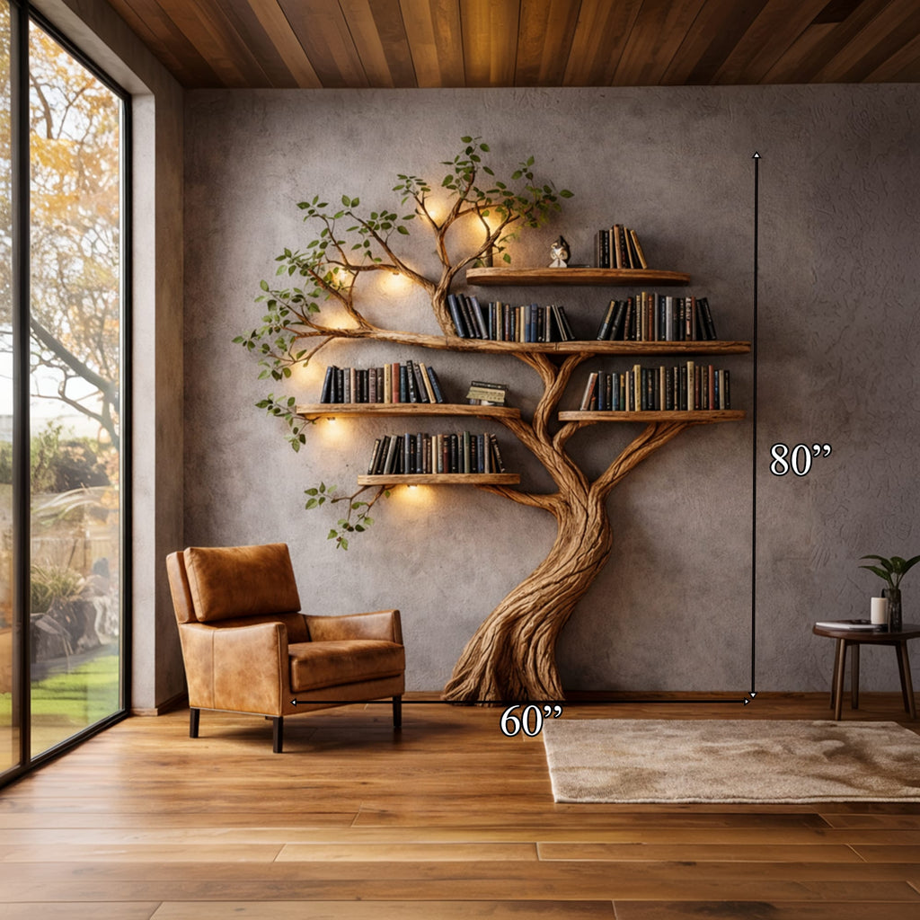 Organic Sculptural Branch Tree Bookshelf