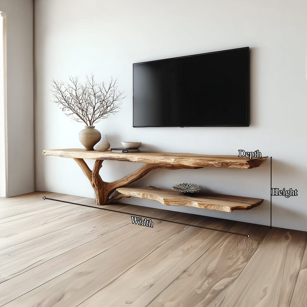 Tier Live Edge TV Cabinet