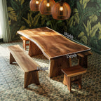 Live Edge Minimal Dining Table