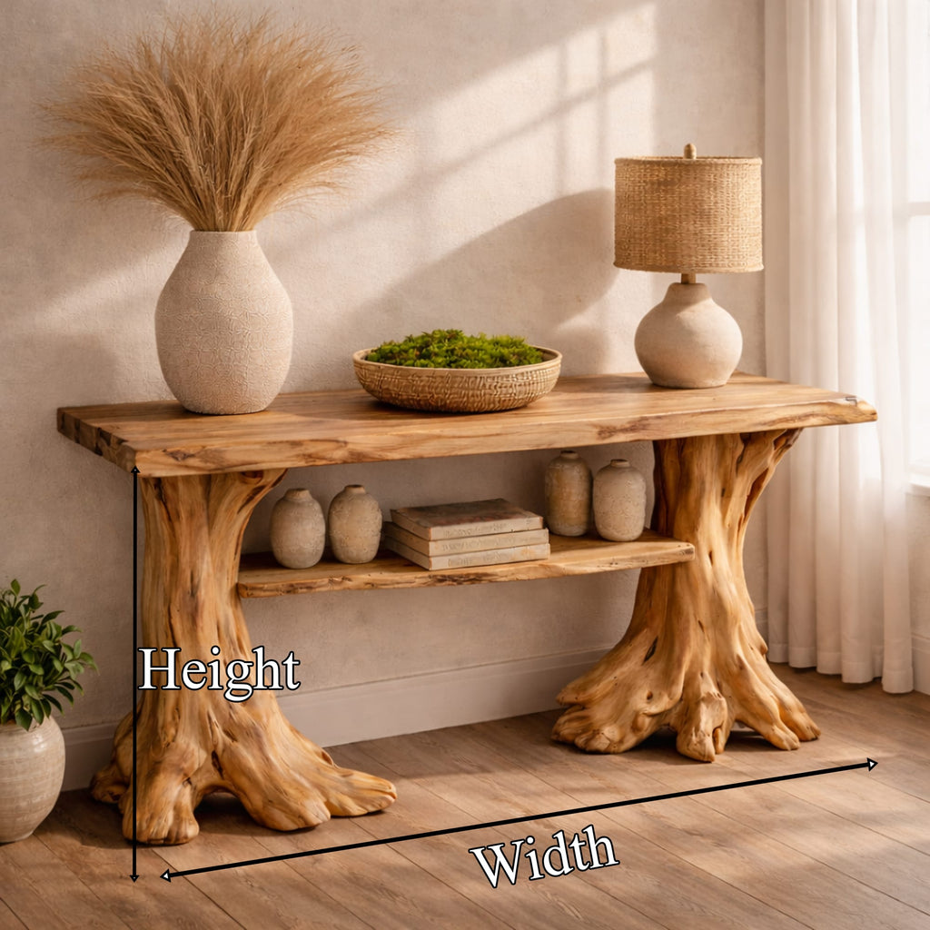 Organic Accent Console Table