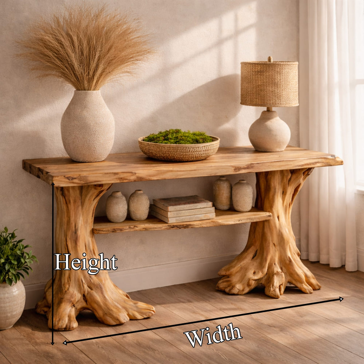 Organic Accent Console Table