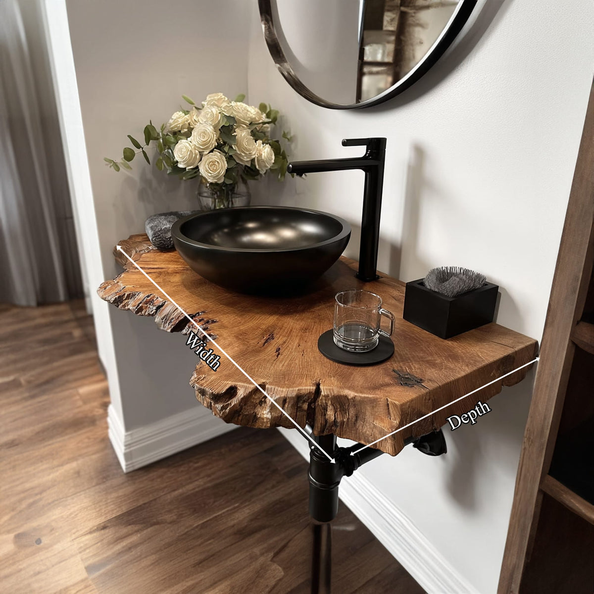 Floating Narrow Solid Vanity
