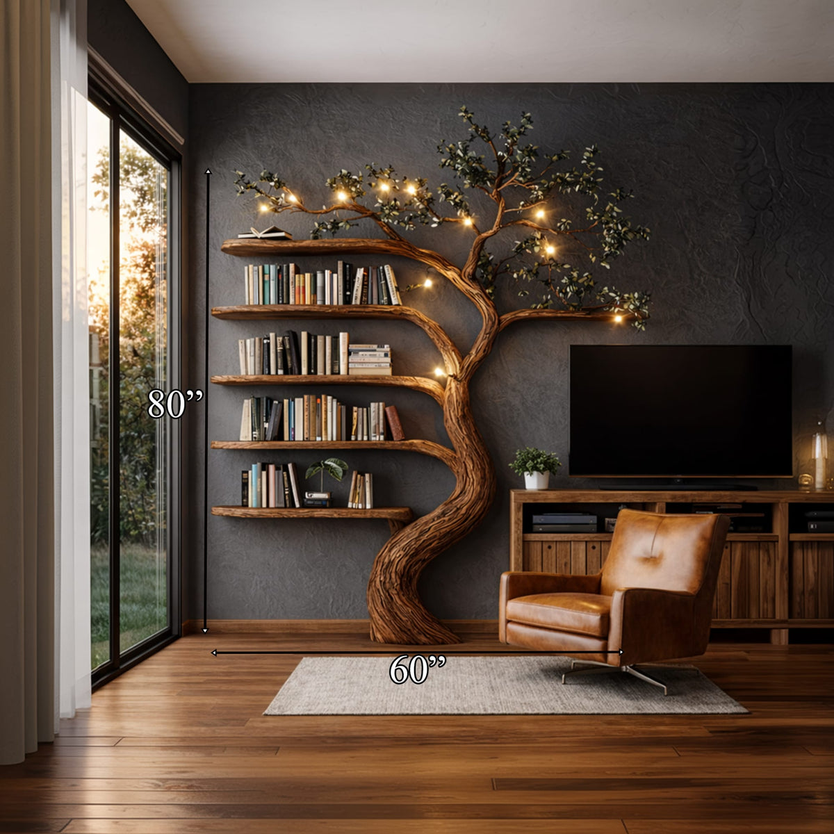 Hand Storage Tree Bookshelf