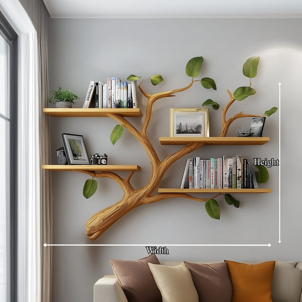 Mid Century Hanging Floating Shelf