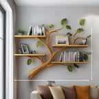 Mid Century Hanging Floating Shelf
