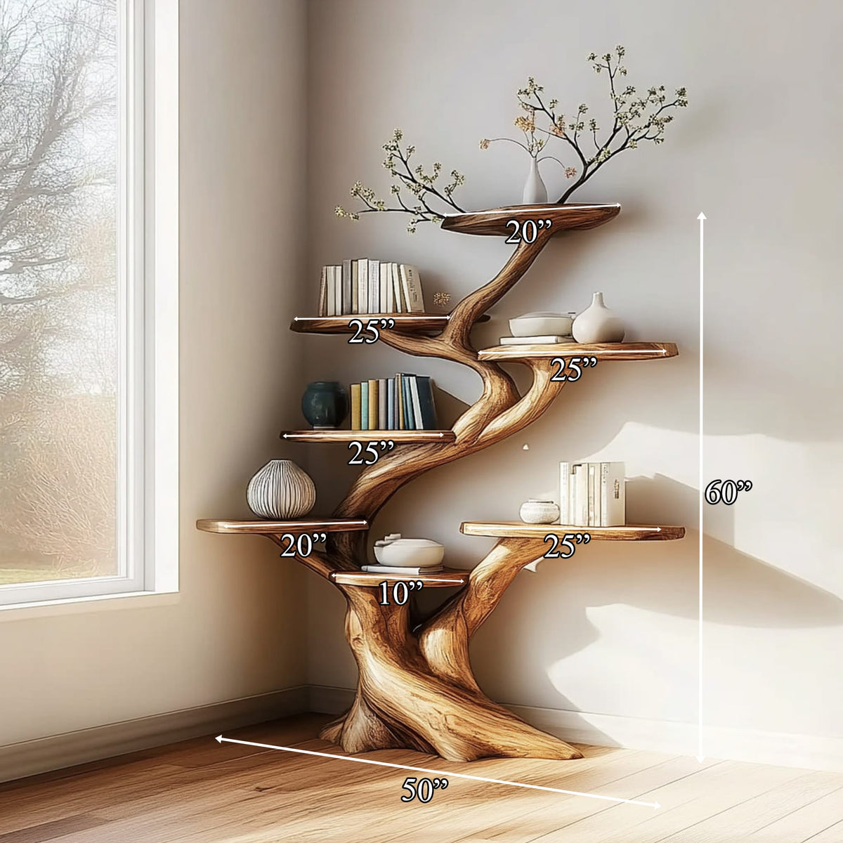 Shaped Storage Bookshelf