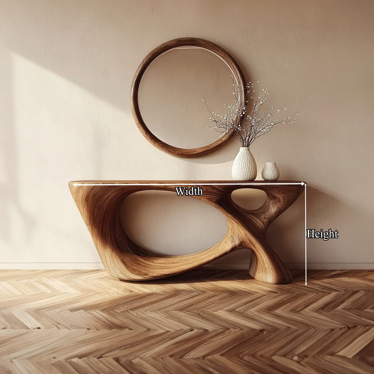 Mid Century Modern Artistic Console Table