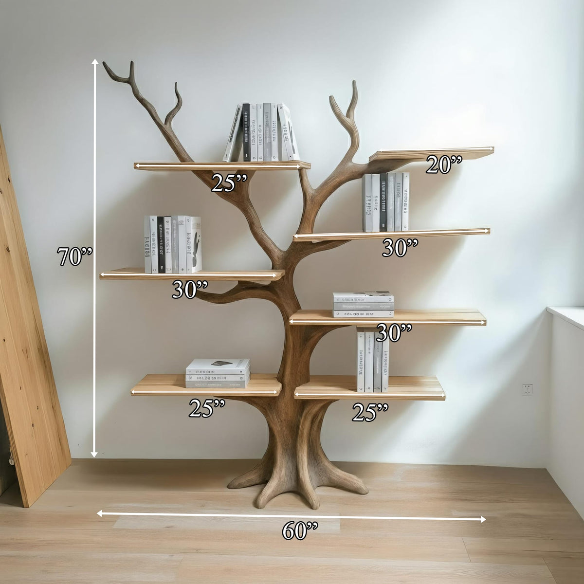 Organic Decorative Solid Bookshelf
