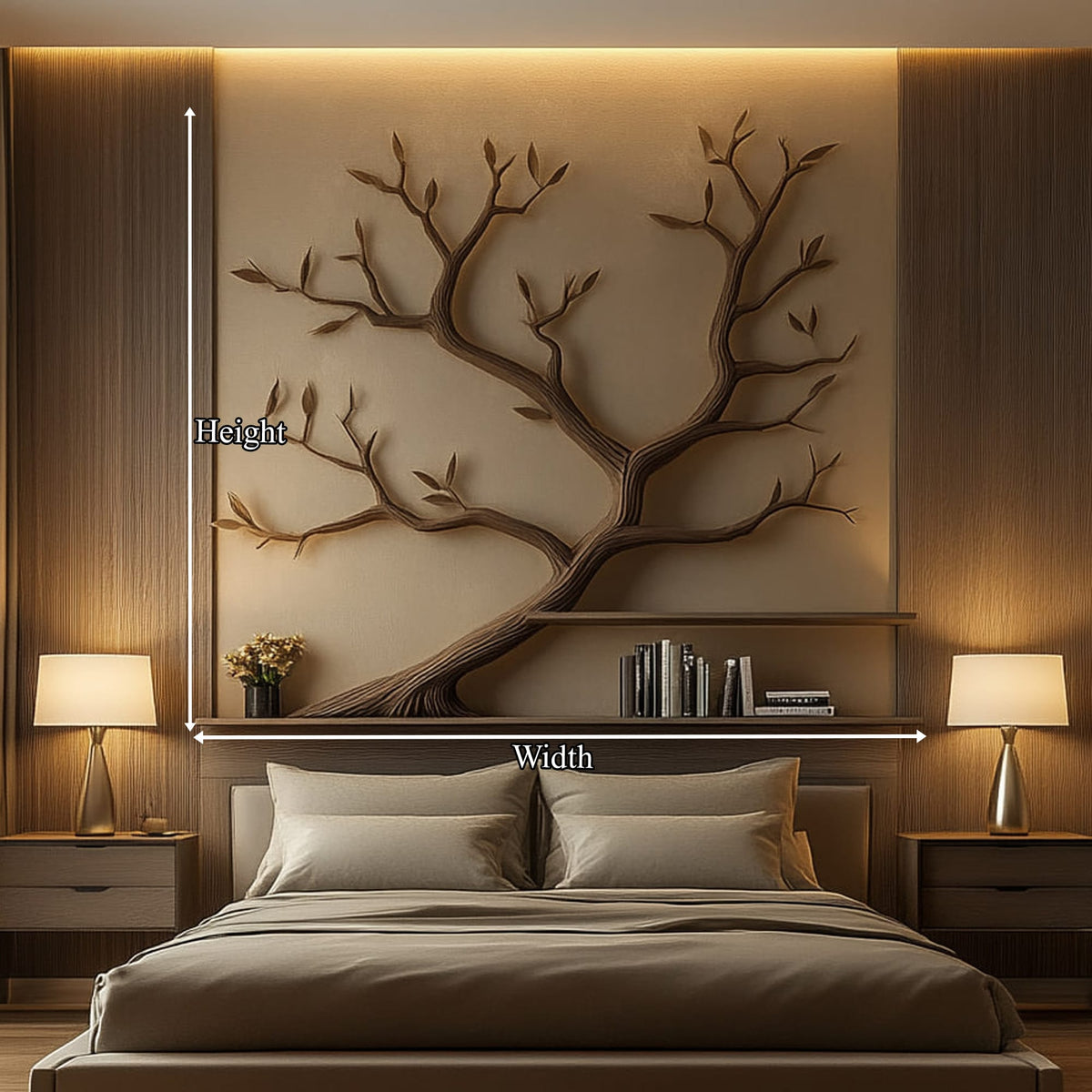 Mid Century Sculptural Tree Bookshelf
