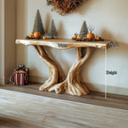 Mid Century Root Console Table