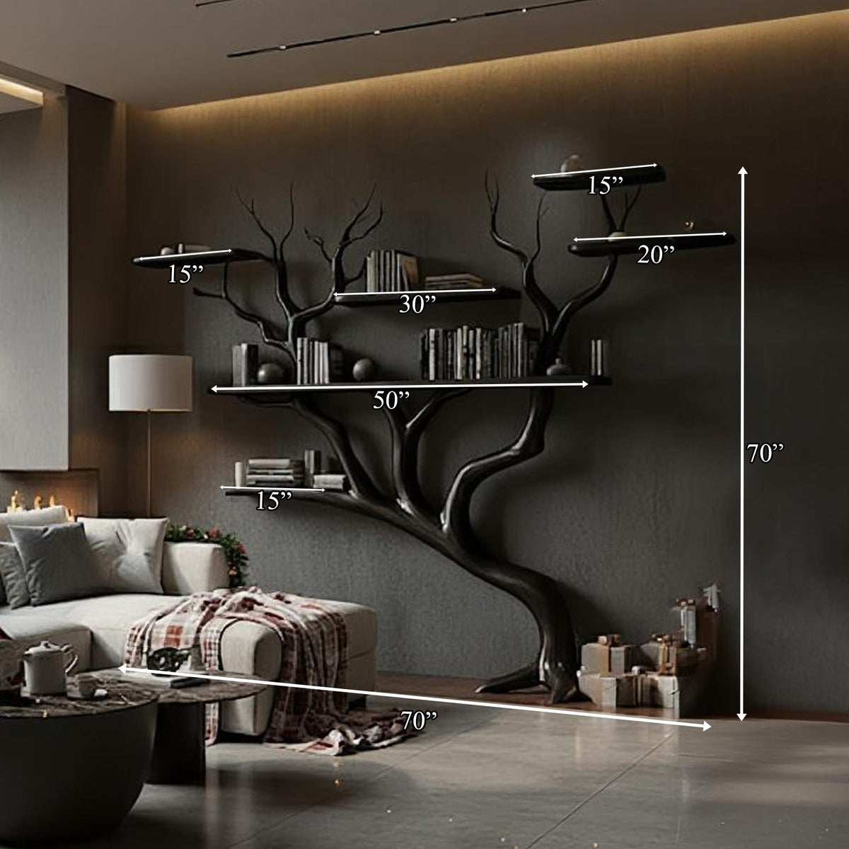 Storage Rack Tree Bookshelf