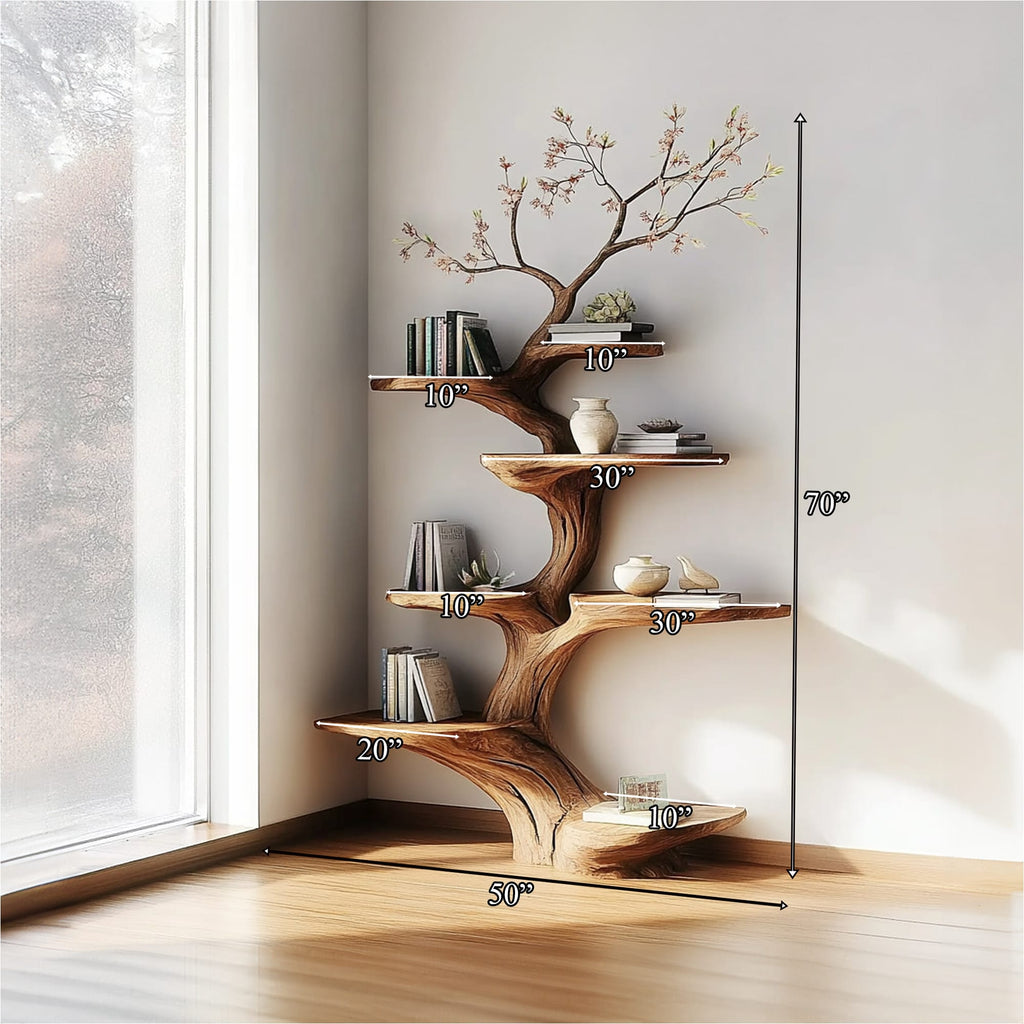 Tree Shaped Artistic Bookshelf