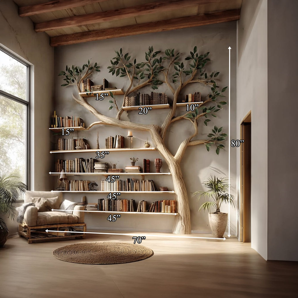 Modern Study Tree Bookshelf