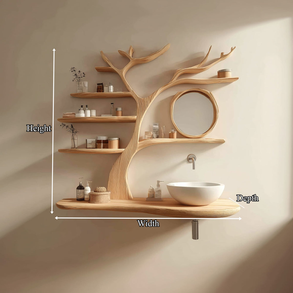 Trunk Live Edge Vanity
