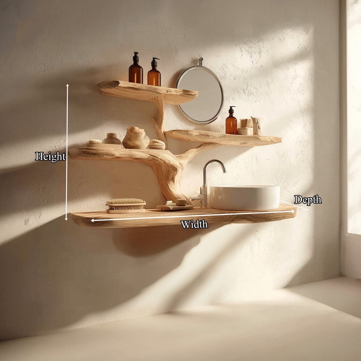 Mounted Live Edge Vanity