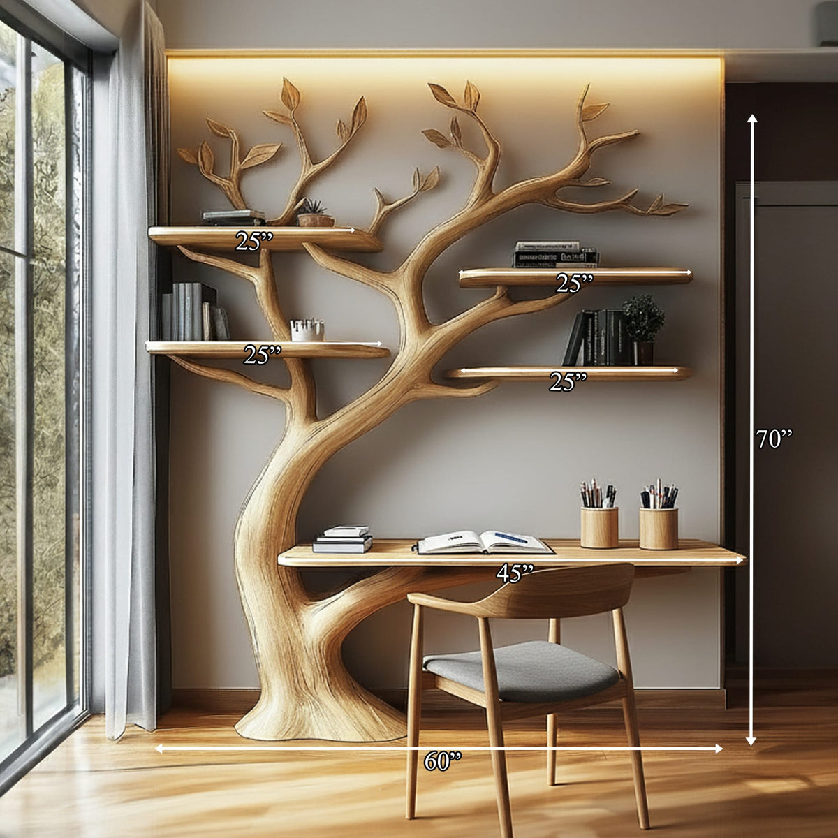 Solid Study Desk