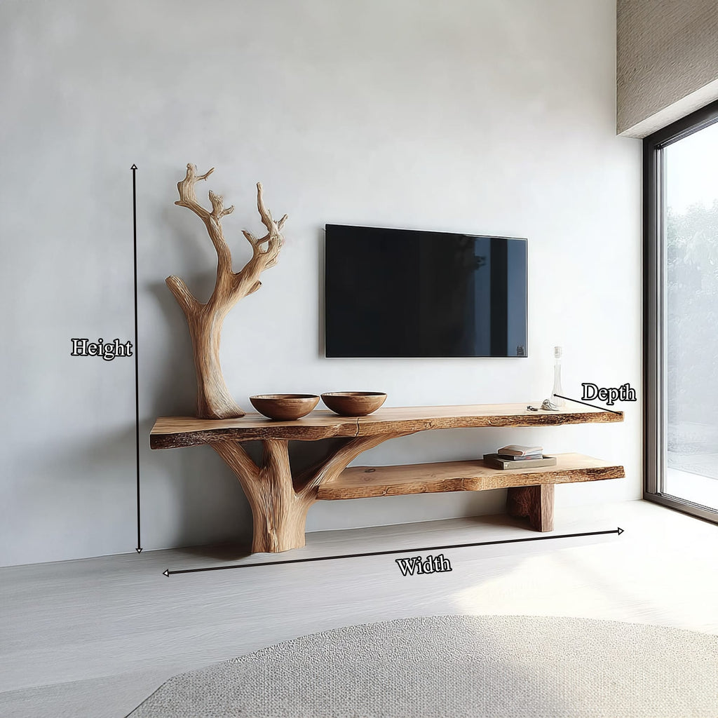 Sculpted Solid TV Cabinet