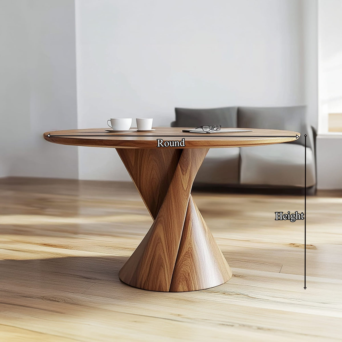 Mid Century Sculptural Centerpiece Coffee Table