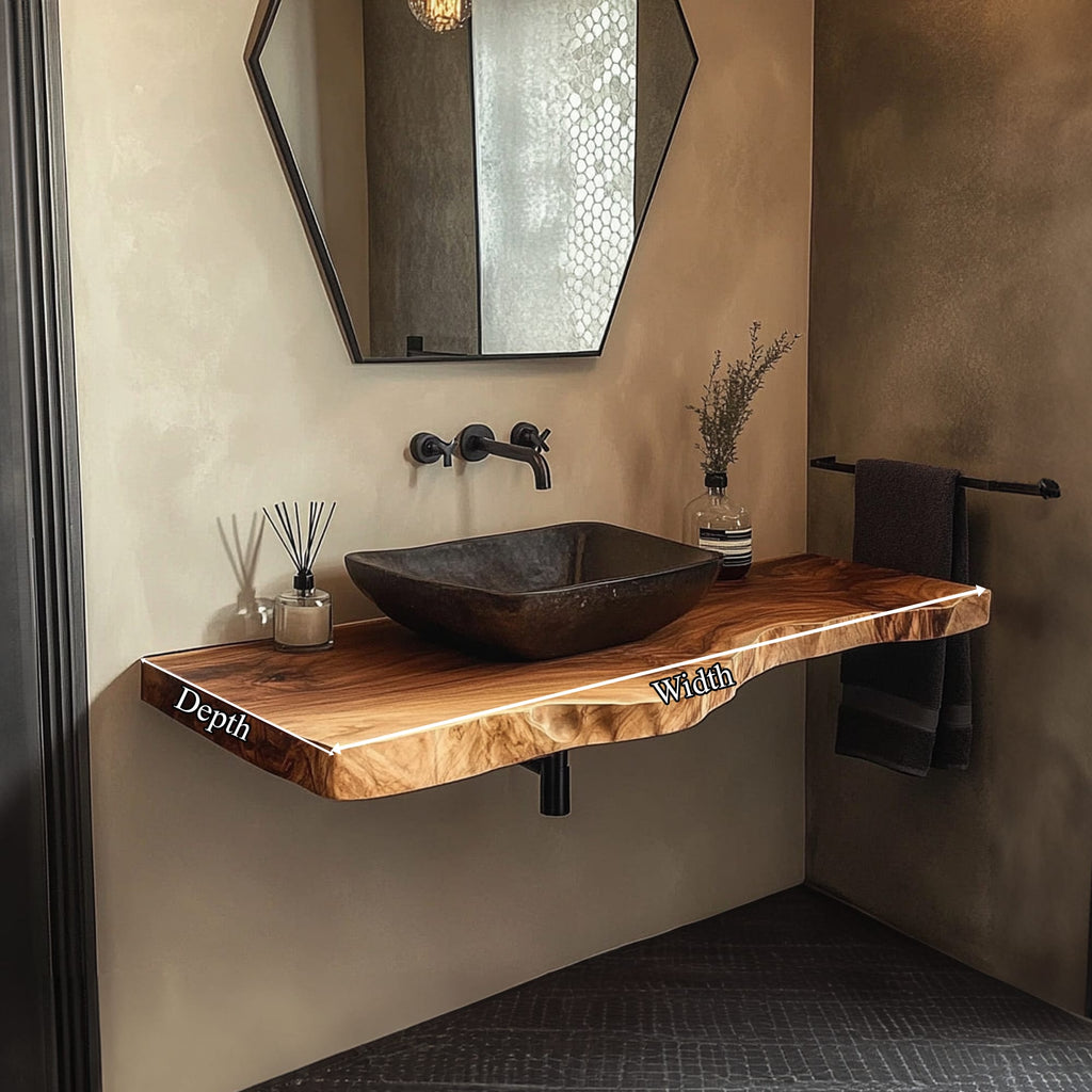 Mid Century Floating Mount Vanity