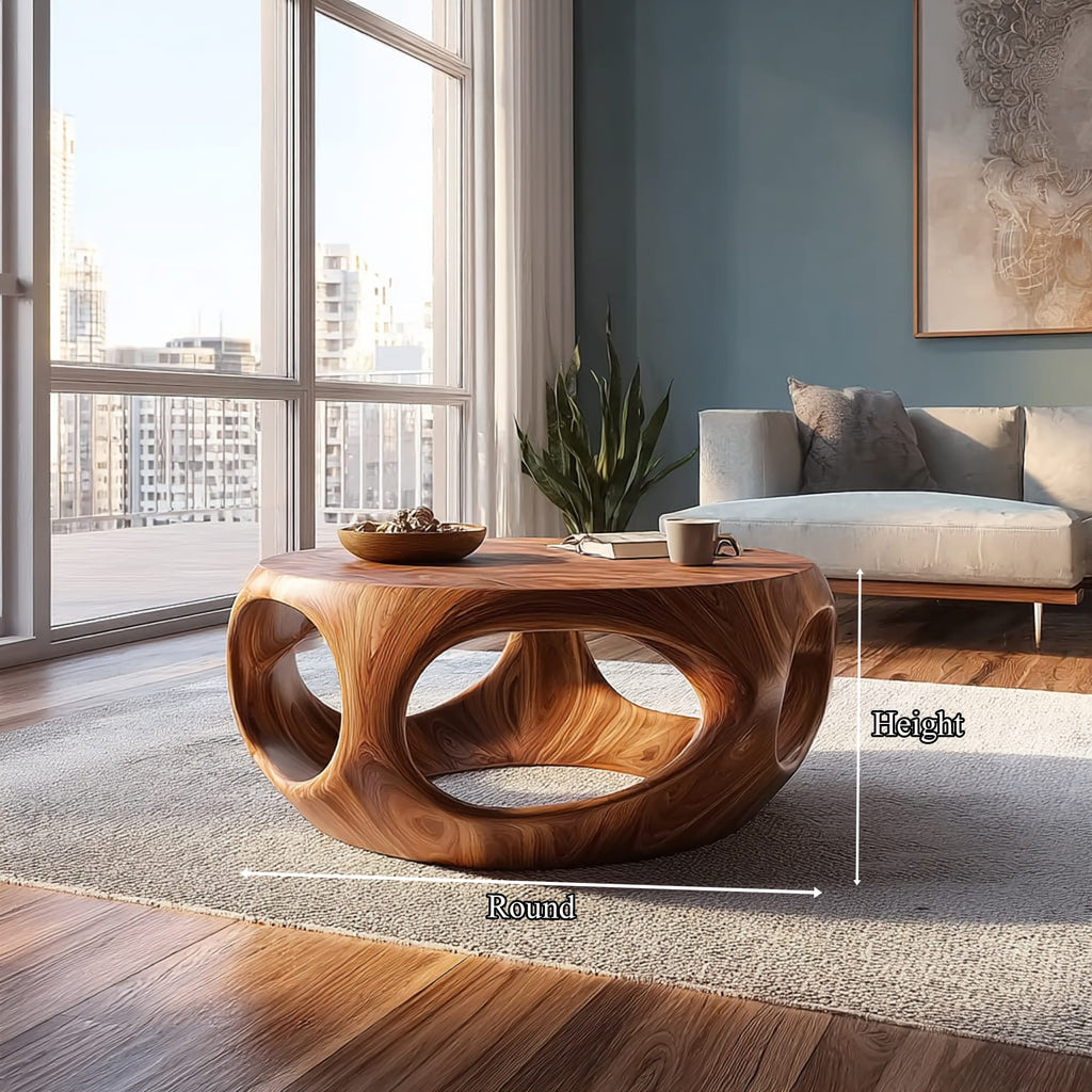 Mid Century Artistic Solid Coffee Table