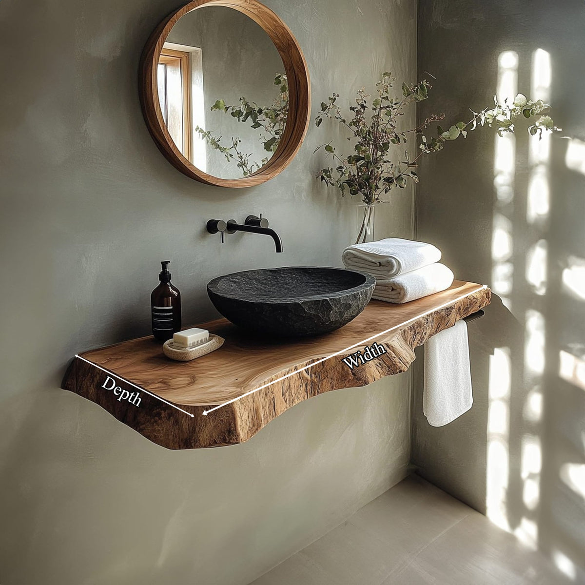 Floating Bathroom Solid Vanity