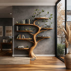 Floating Branch Tree Bookshelf