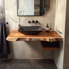 Mid Century Floating Mounted Vanity