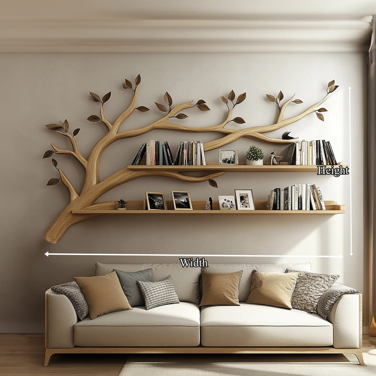 Floating Plant Bookshelf