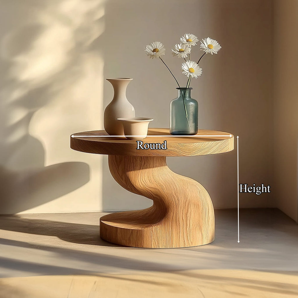 Organic Pedestal Nightstand