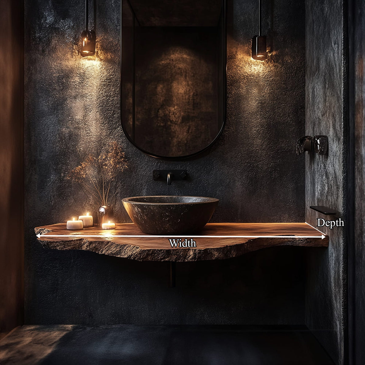 Floating Washroom Vanity